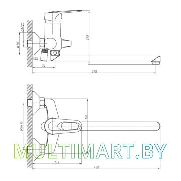 Смеситель Haiba HB2204 картинка 2